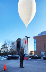 HABET balloon test launch at Iowa State University
