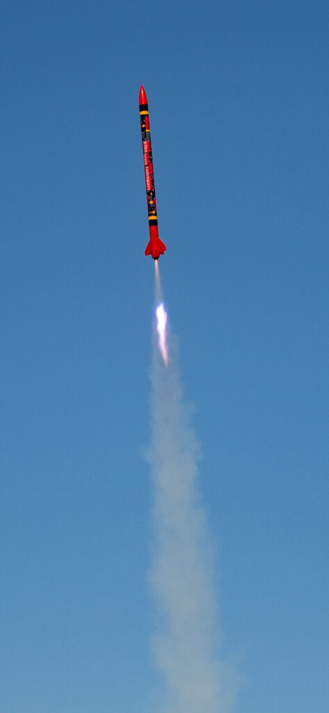 CyLaunch rocket test launch liftoff