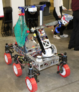 MAVRIC Mars rover displayed during an M:2:I Expo