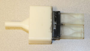 3D printed ultrasonic whistle used in Zeng's research