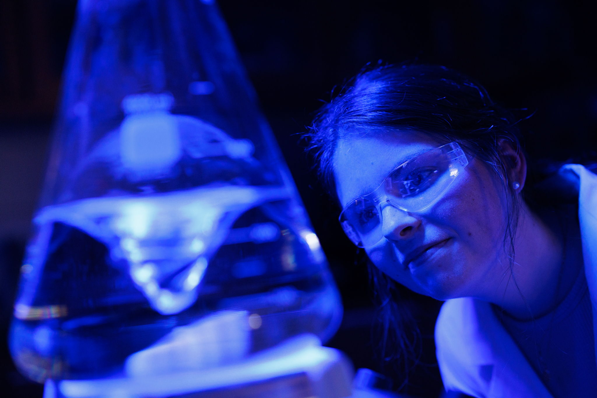 Portrait of Mary Thatcher in a lab.