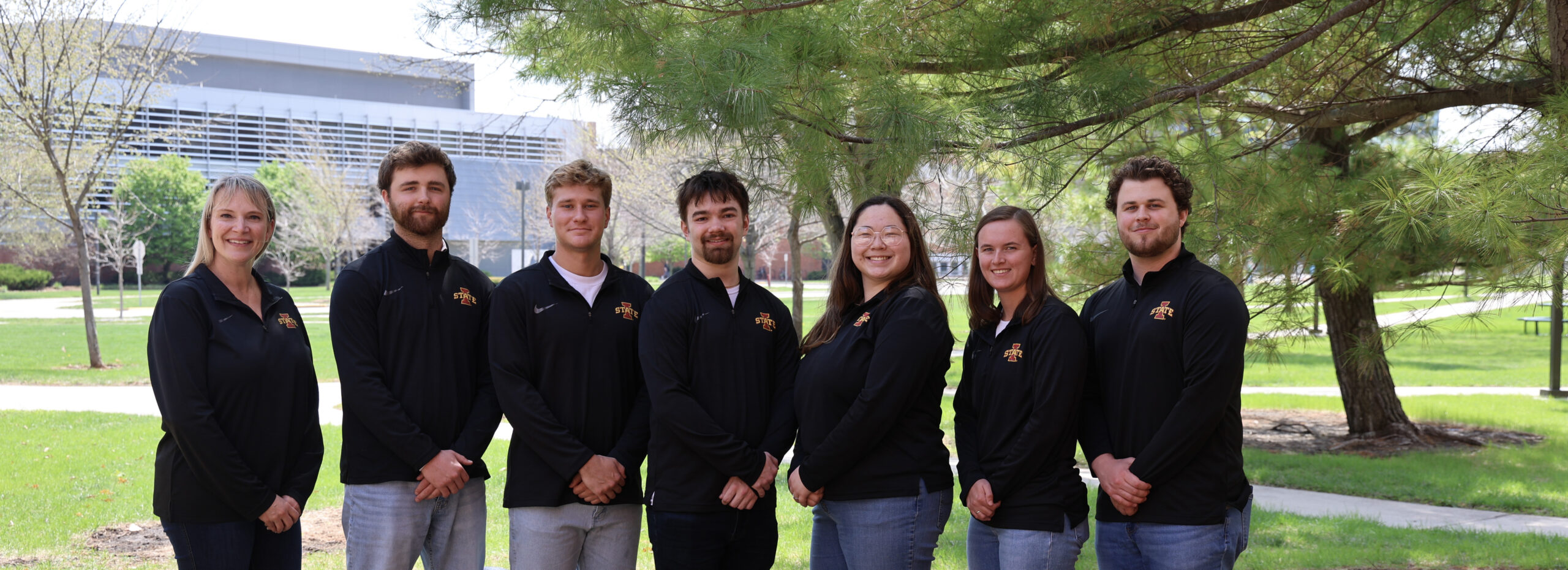 ECIC competition team left to right: Advisor Jenny Baker, Lucas Gardner, Broc Dollerschell, William Oelmann, Renee Clemensen, Molly Stanhope, and Russell (RJ) Thielsen.