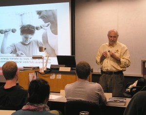 [Photo] Howard Shapiro taught a lesson on exergy.