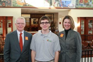 Ed and Ana McCracken with Casey Nelson (center)